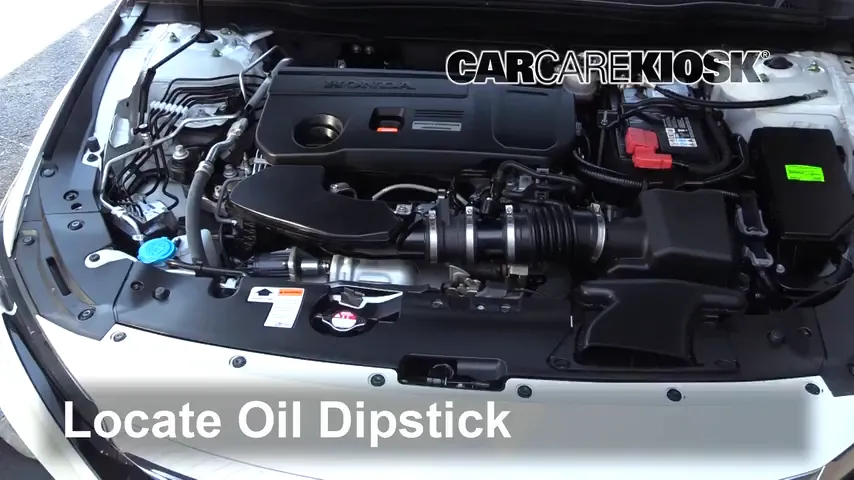 2019 Honda Accord Sport 2.0L 4 Cyl. Turbo Oil Check Oil Level
